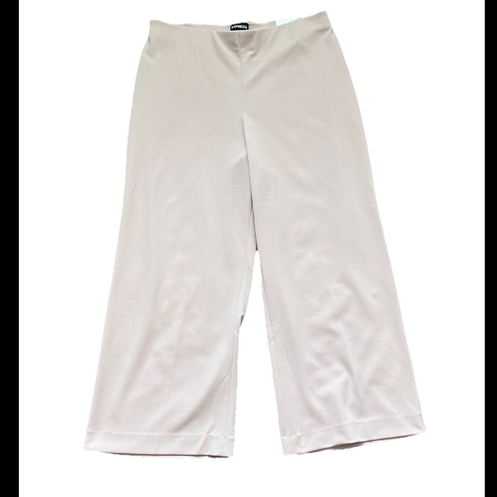 Express Pants Womens Wide Leg High Rise Trousers Light Rose Pink (0619)